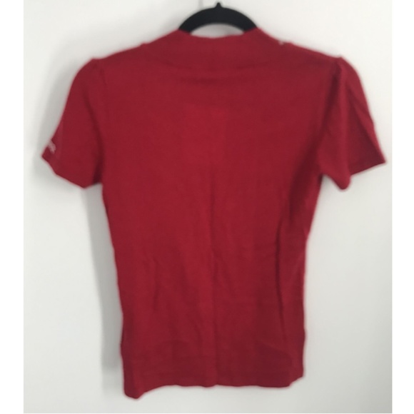 Mi Mi Sol girls lot of 2 red blue short sleeve sequined sweater top sz 14y - Picture 5 of 8